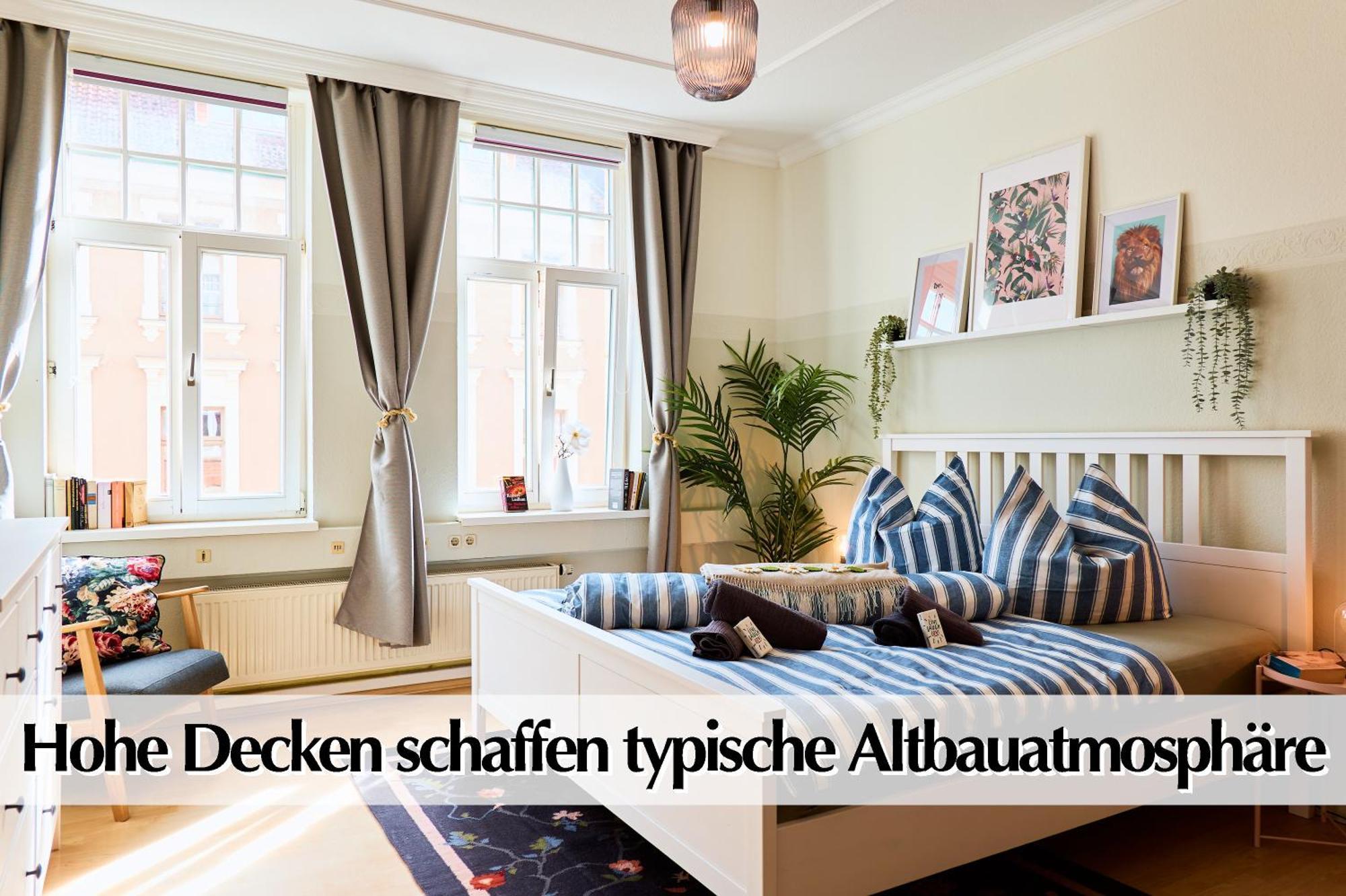 12 Fewos Im Jugendstilhaus Mit Aufzug, Kingsize Doppelbett, Smart-Tv, Etc Erfurt Room photo