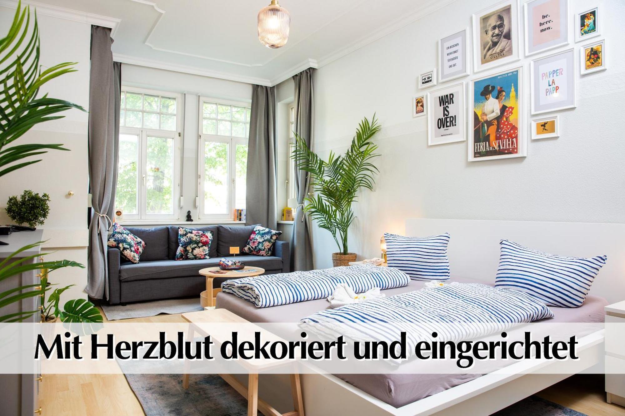 12 Fewos Im Jugendstilhaus Mit Aufzug, Kingsize Doppelbett, Smart-Tv, Etc Erfurt Room photo